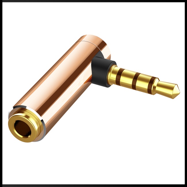 Đầu Chuyển Đổi Âm Thanh 3.5mm Sang 3.5mm Chữ L 90 Độ