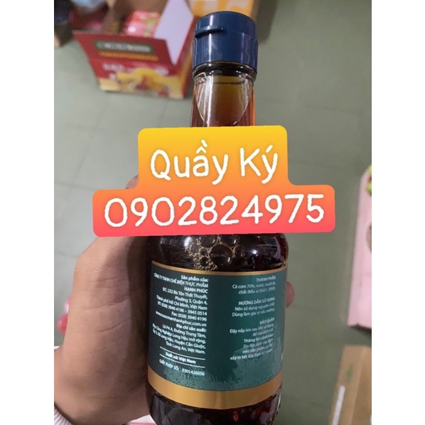 Nước mắm cá cơm hạnh phúc 60 độ đạm 250ml