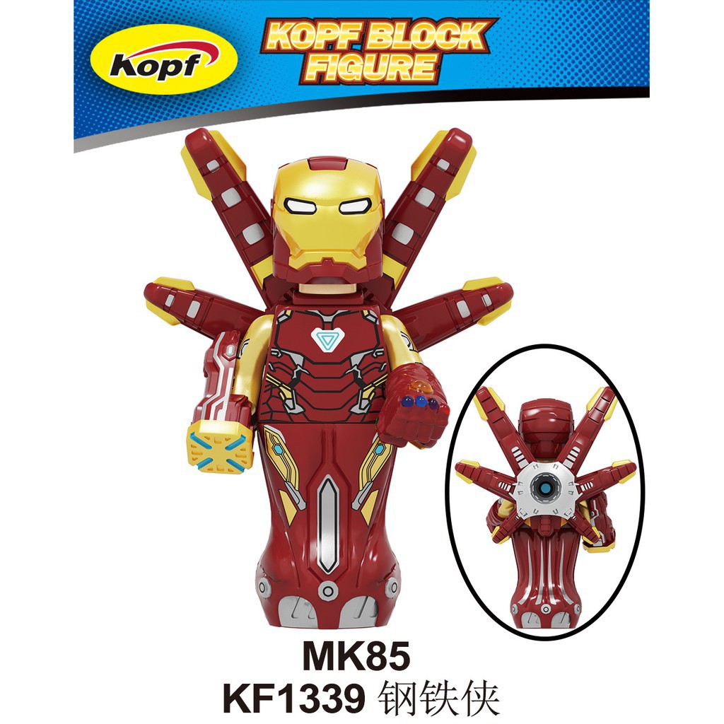 Đồ Chơi Minifigures  DC Nhân Vật Batman Ironman MK50 MK85 Superman Robin Godspeed Kopf KF6115