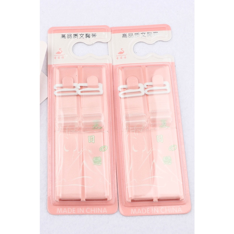 🍉Dây Áo Trong Suốt Silicon Cao Cấp Đóng Bìa Hồng - Điều Chỉnh Tăng Giảm Dẻo Bền Đẹp DUASHOP.