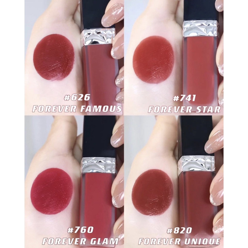 Son Dưỡng Dior Addict Lip Glow Full Size 3.5g, Son Dior Kem Fovever Liquid, Hàng Chính Hãng 001-004