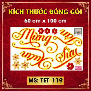 DECAL TRANG TRÍ TẾT 2021 COMBO SỐ 78