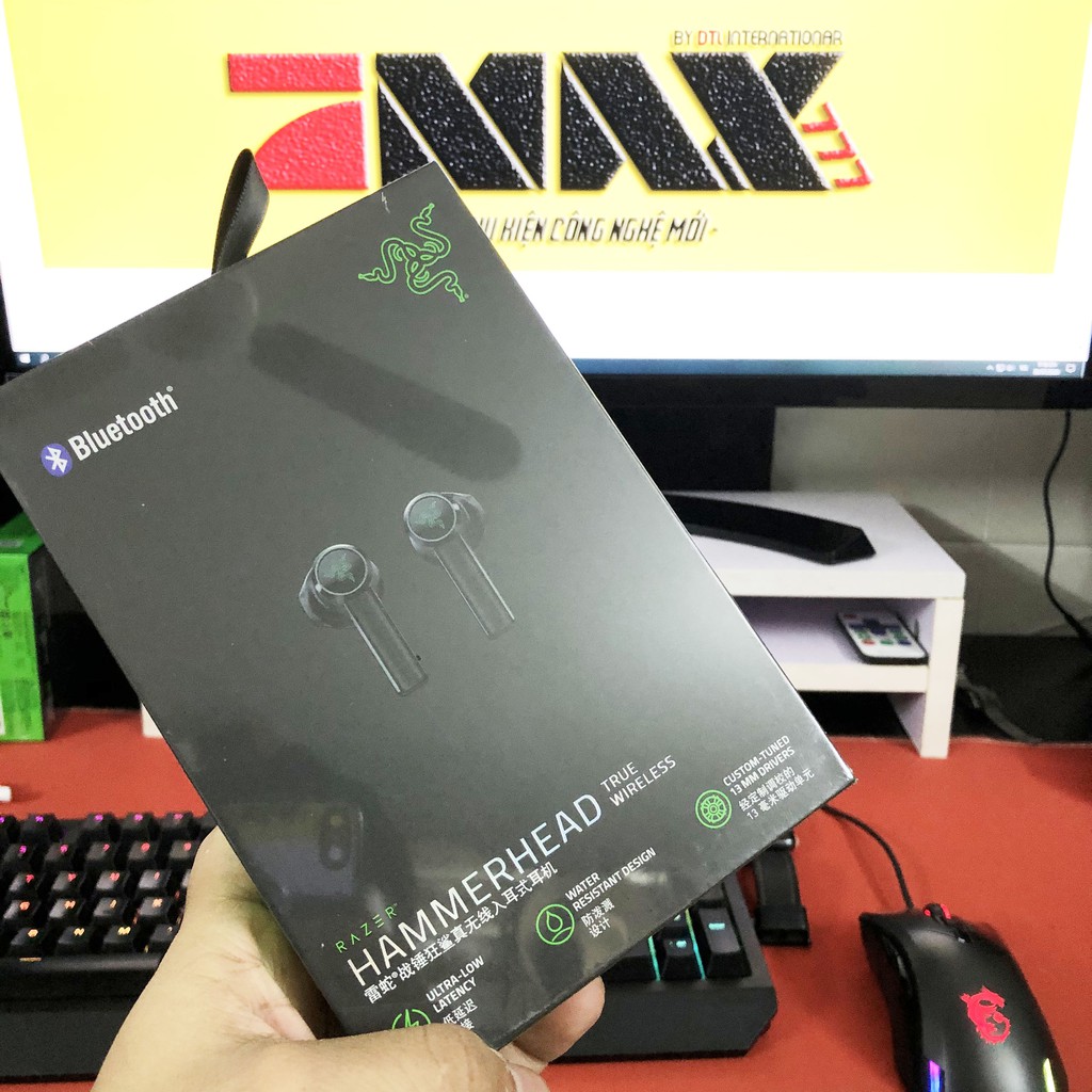 Tai Nghe Bluetooth 5.0 Razer Hammerhead True Wireless Fullbox - Bản Không APP (Hàng Có Sẵn)