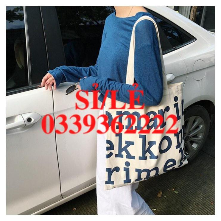 Spring INS New Style Creative Mekko Printed Shoulder Bag Canvas Backpack College Style Fashion Canvas Bag MM