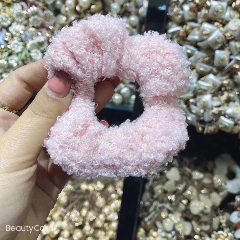 Buộc tóc scrunchies vải thu đông xinh xắn BRABOX