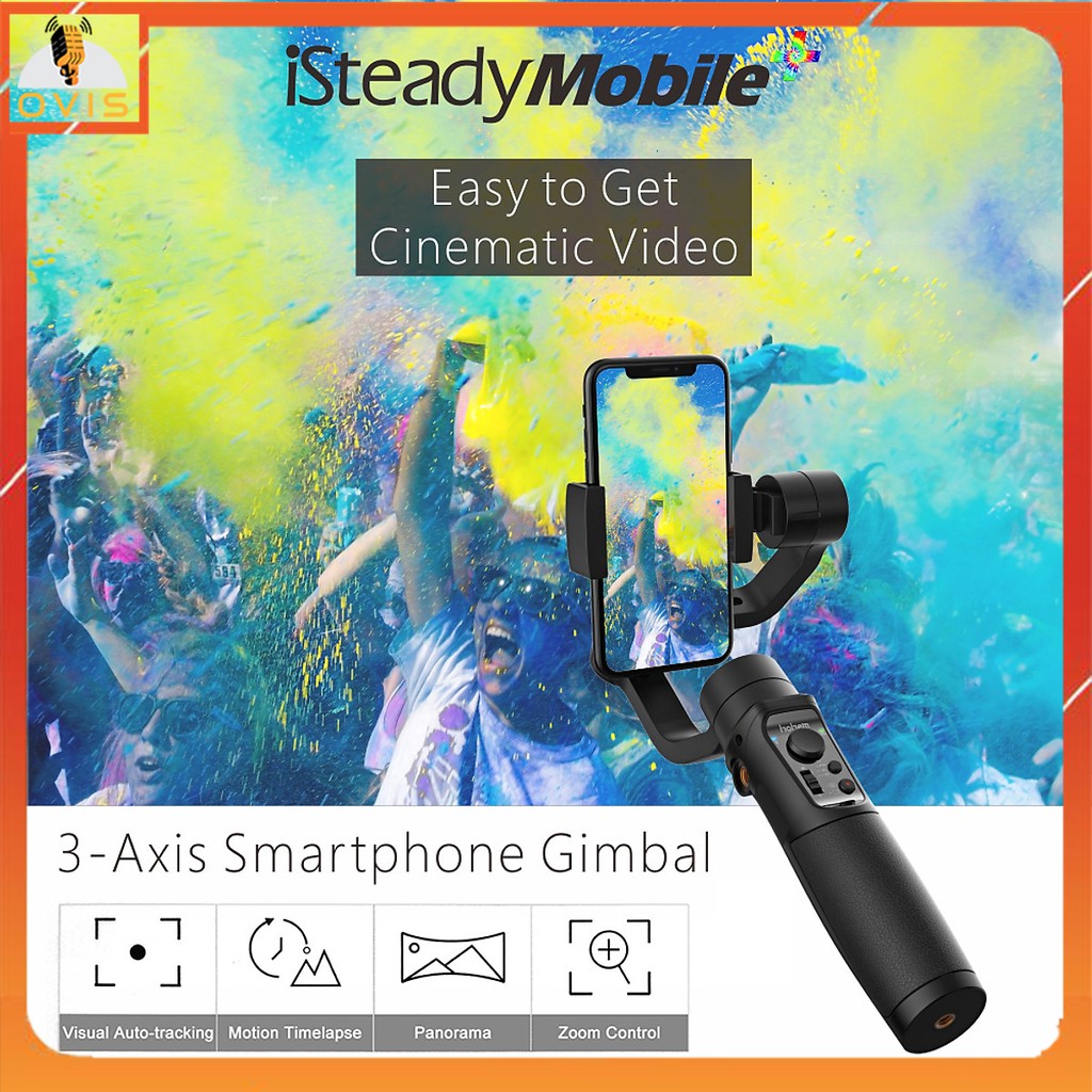 [BH 1 ĐỔI 1] Tay Cầm Chống Rung (Gimbal) Hohem ISteady Mobile+ Cho Điện Thoại, Nhận Diện Khuôn Mặt, Theo Dõi Chuyển Động | BigBuy360 - bigbuy360.vn