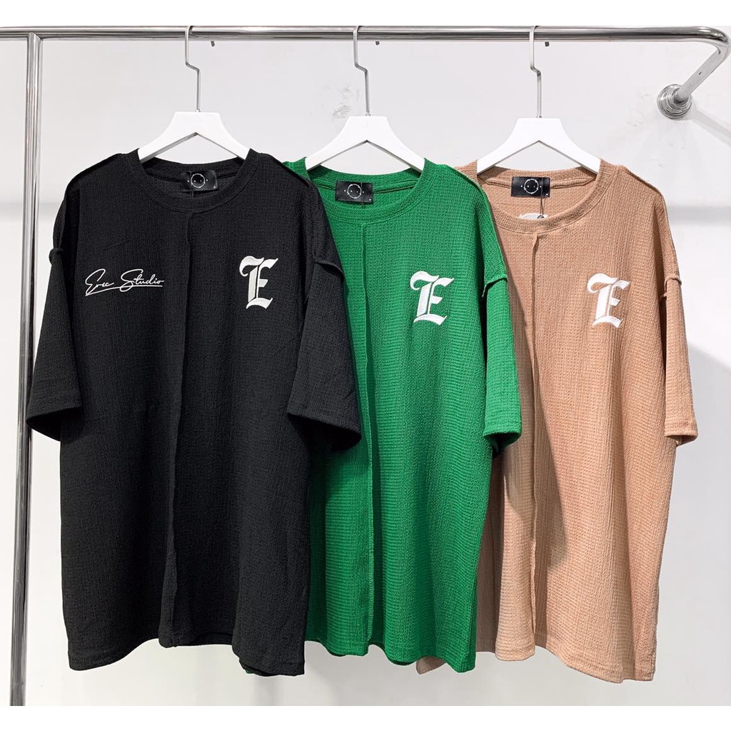Áo Thun Unisex ERIC Tổ Ong Dáng Rộng Oversize Dành Cho Nam Và Nữ