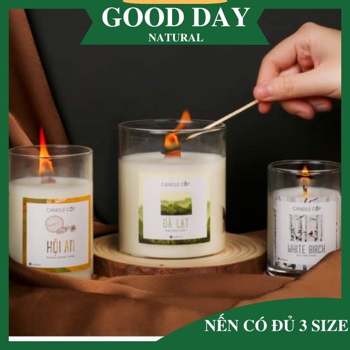 Nến thơm phòng AGAYA Candle Cup giúp thư giãn, giảm stress, ngủ ngon ,không khói an toàn