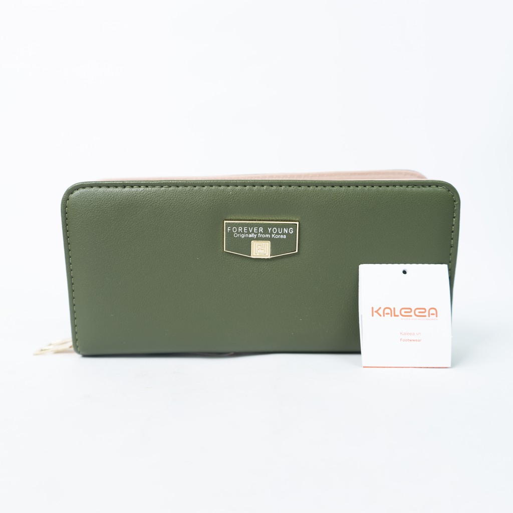 Ví Nữ 2 Khóa Cầm Tay Thời Trang Size 21 - Kaleea <33