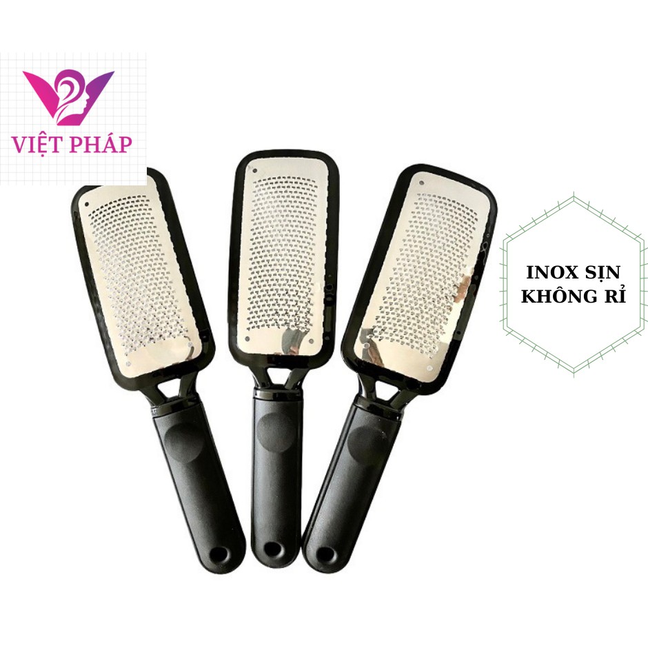 Chà gót chân bằng inox loại bỏ da chết