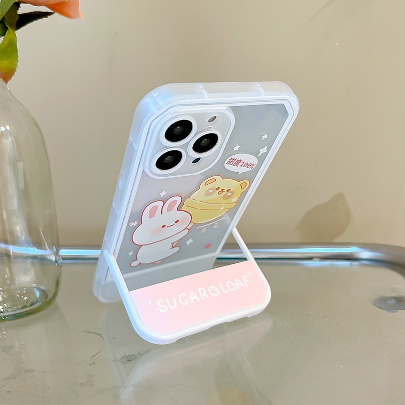 Ốp Điện Thoại Silicon Có Giá Đỡ Ẩn Cho iphone 13Promax 12Pro 11 / 6 / 7 / 8plus xs