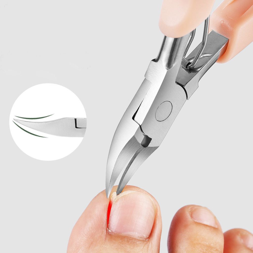 Thép không gỉ Eagle Nose Clipper Viêm móng tay Cắt móng chân Dụng cụ cắt móng tay chuyên nghiệp Đầu vào móng chân Mũi đại bàng Xóa bụi bẩn da chết để sửa chữa móng tay
