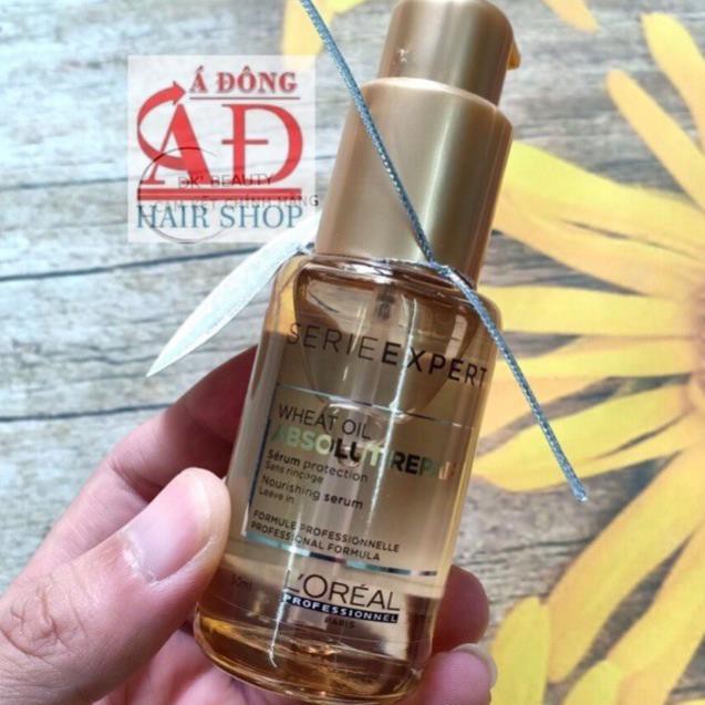 rẻ vô địch [LOREAL CHÍNH HÃNG] TINH DẦU DƯỠNG TÓC L'OREAL WHEAT OIL SERUM 50ML