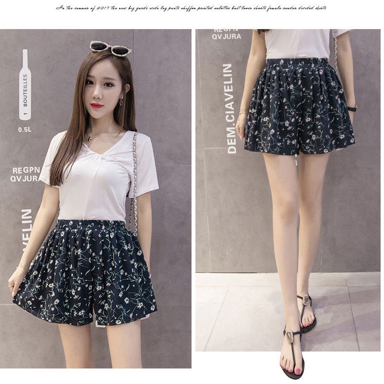 Quần Short Nữ Ống Rộng Lưng Thun Thời Trang