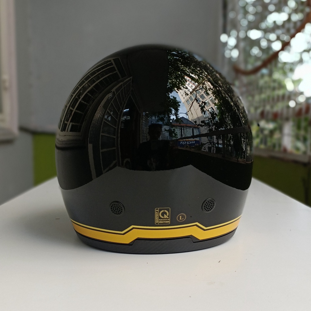 Nón bảo hiểm Royal M139 V10 đen line vàng
