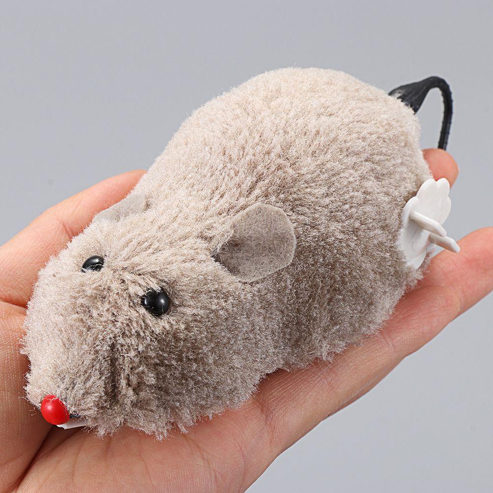 Chuột Nhồi Bông Sử Dụng Dây Cót Vui Nhộn Cho Mèo Cưng