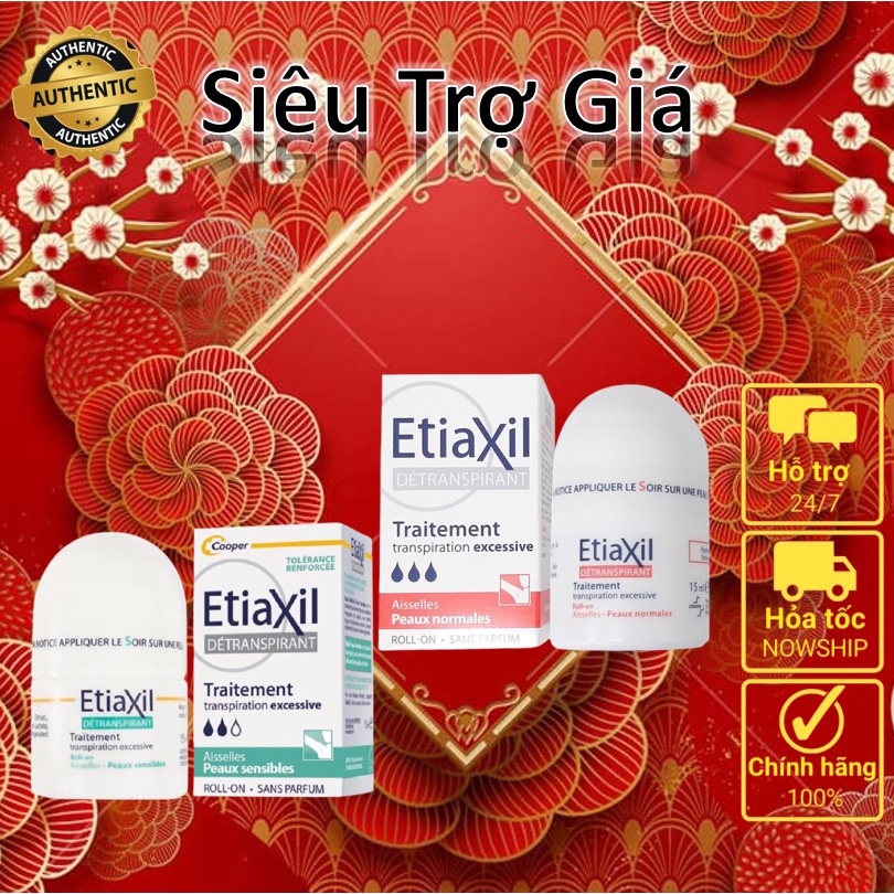 Lăn khử mùi etiaxil, lăn nách giảm tiết mồ hôi hiệu quả 15ml