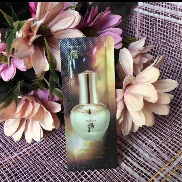 Tinh Chất Vàng Nhân Sâm Núi Whoo Cheogidan Radiant Regenerating Gold Concentrate Tái Sinh Trẻ Hoá Da 1ml