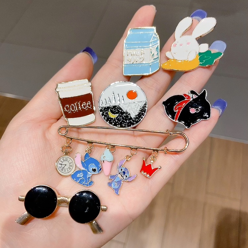 Huy Hiệu Cài Áo Họa Tiết Hoạt Hình Nhật Bản Sáng Tạo Dễ Thương