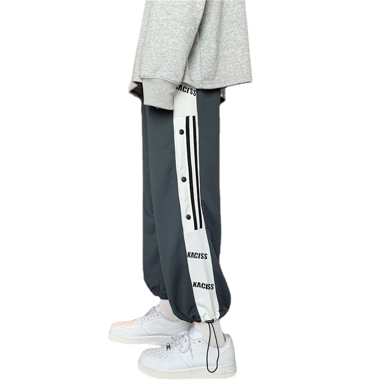 Quần ống rộng màu nhuộm phong cách Nhật Bản thời trang cho nam size M-2XL