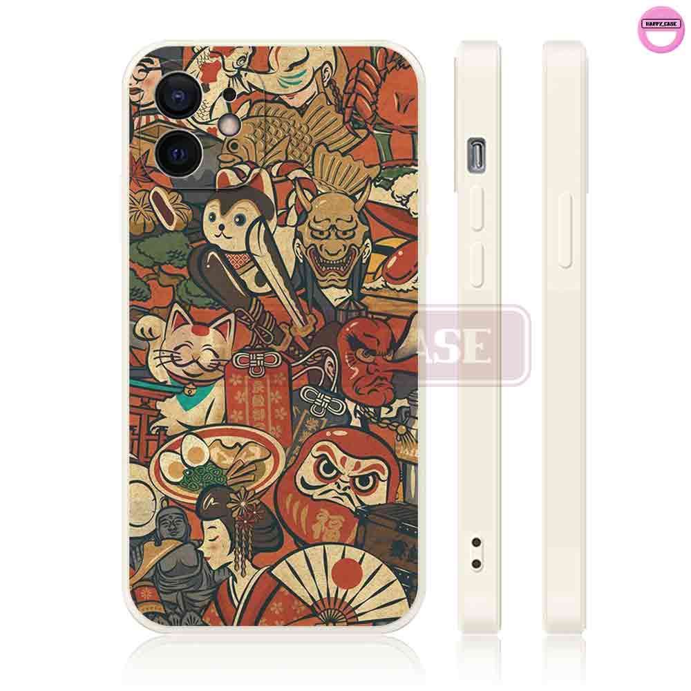 Ốp iPhone NB197 Hình Tranh Nhật Bản Chống Sốc iPhone Happy Case
