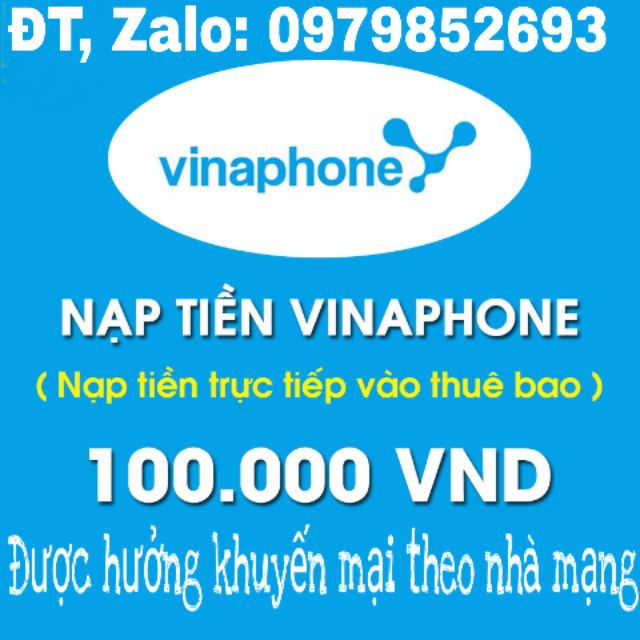Thẻ Cào VINAPHONE 100.000VND
