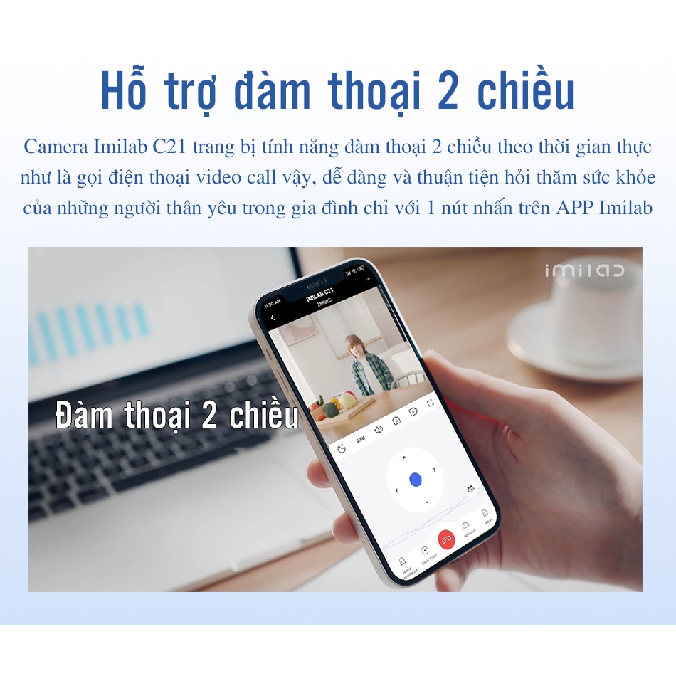 Camera IP giám sát 2.5K IMILAB C21 Quốc Tế