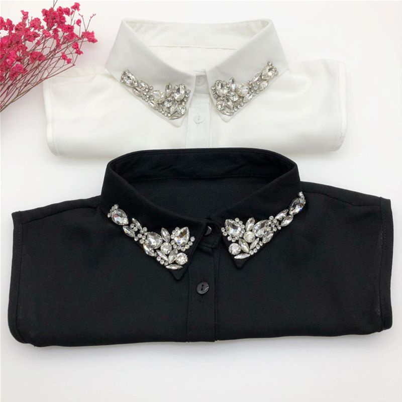 Vòng Cổ Chiffon Giả Pha Lê Hình Giọt Nước Đính Đá Cho Nữ