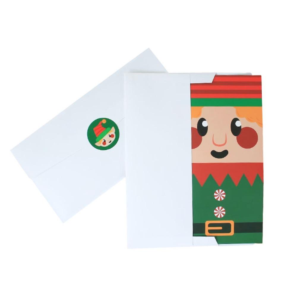 Set 12 Thiệp Giáng Sinh Dạng Gập Diy