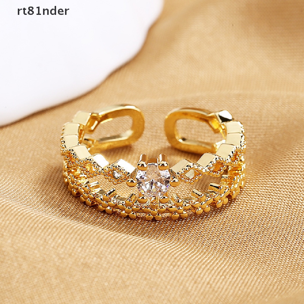 Nhẫn Hở Nhiều Lớp Đính Đá Zircon Thời Trang Cho Nữ