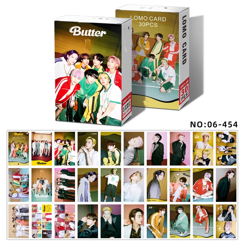Thẻ BTS Album Butter & MAP OF THE SOUL ONE & The BEST Photocard Lomo Card 30 chiếc / hộp