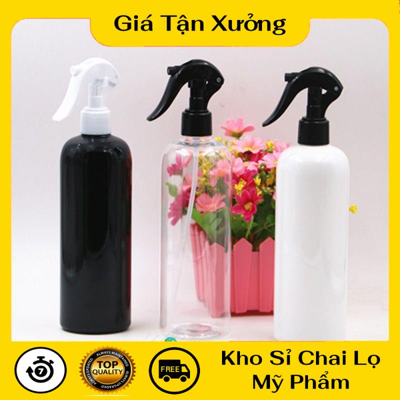 Chai Xịt Phun Sương ❤ TRÙM SỈ ❤ Chai nhựa pet xịt Vòi Súng 300ml,500ml rỗng chiết mỹ phẩm , phụ kiện du lịch