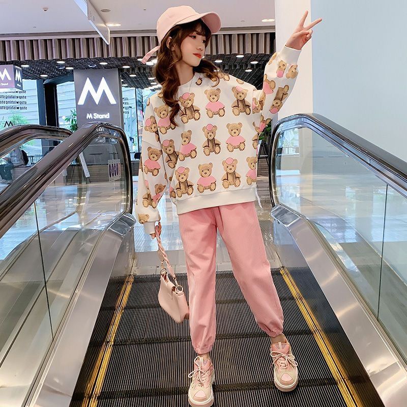 Mới Set Đồ Thể Thao Thiết Kế Cỡ Lớn Thời Trang 2022 Cá Tính Cho Bé Gái