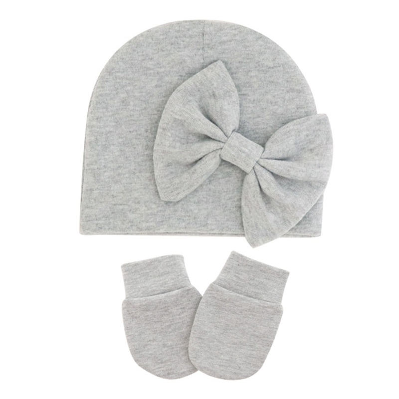 Mũ Beanie Màu Trơn Chống Xước Dành Cho Trẻ Sơ Sinh