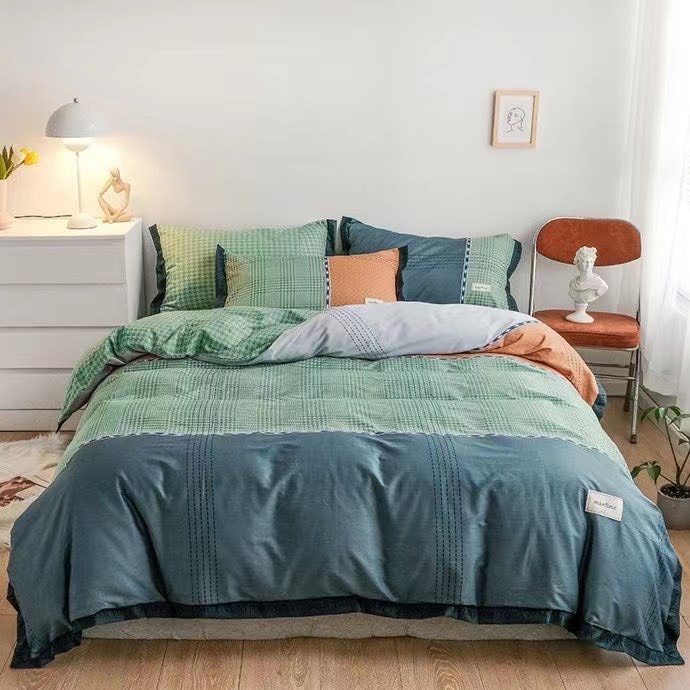 Bộ Chăn Ga Gối 4 Món Cotton Nhật Loại 1 Cotton 100% Hàng Cao Cấp Nhập Khẩu Siêu Mềm Mịn