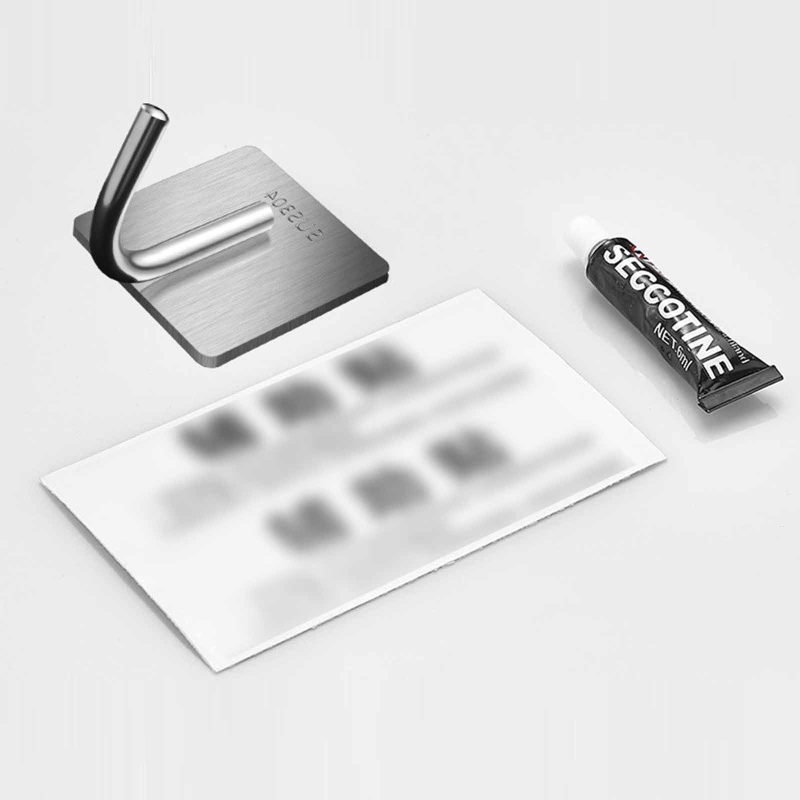 Set 5 Móc Treo Đồ Gắn Tường Bằng Thép Không Gỉ Chất Lượng Cao