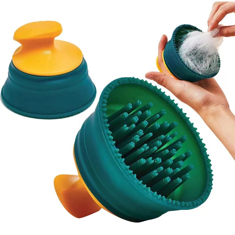 Lược Silicone Massage Chải Lông Cho Thú Cưng Tiện Dụng