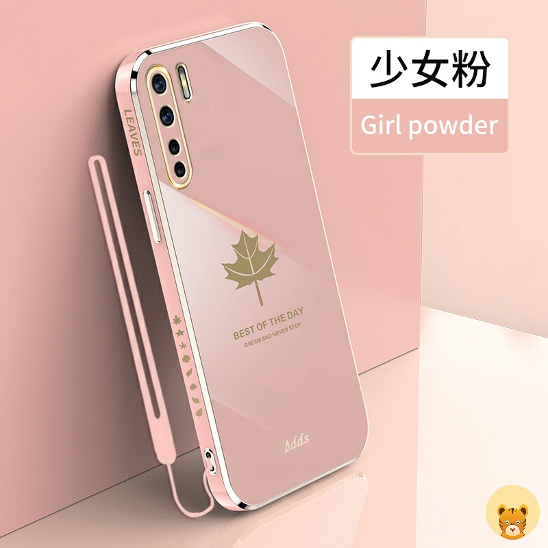 Ốp Điện Thoại Mềm Có Dây Đeo Sang Trọng Cho Oppo Reno 3
