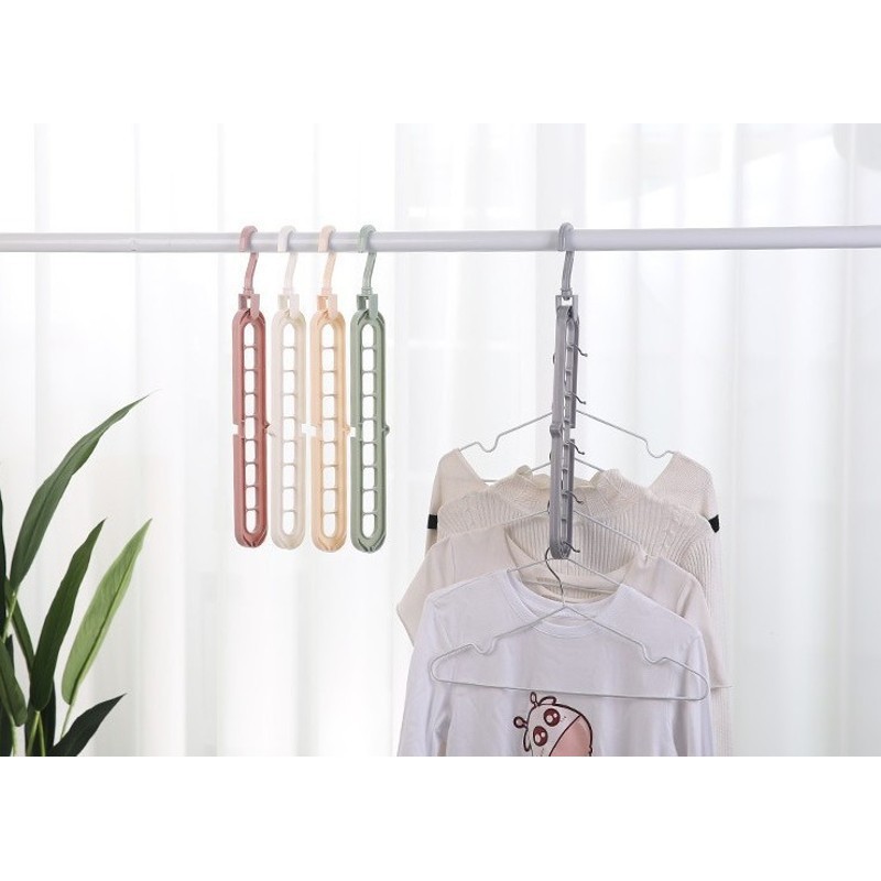 Móc Treo Quần Áo Đa Năng 9 Lỗ Tiết Kiệm Diện Tích 2341 Lavio Store