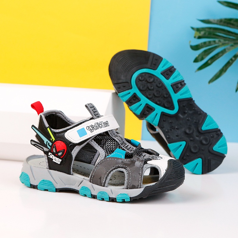 Dép sandal Rọ Siêu Nhân học sinh cao cấp NB888 Quảng Châu cho bé từ 3 đến 12 tuổi