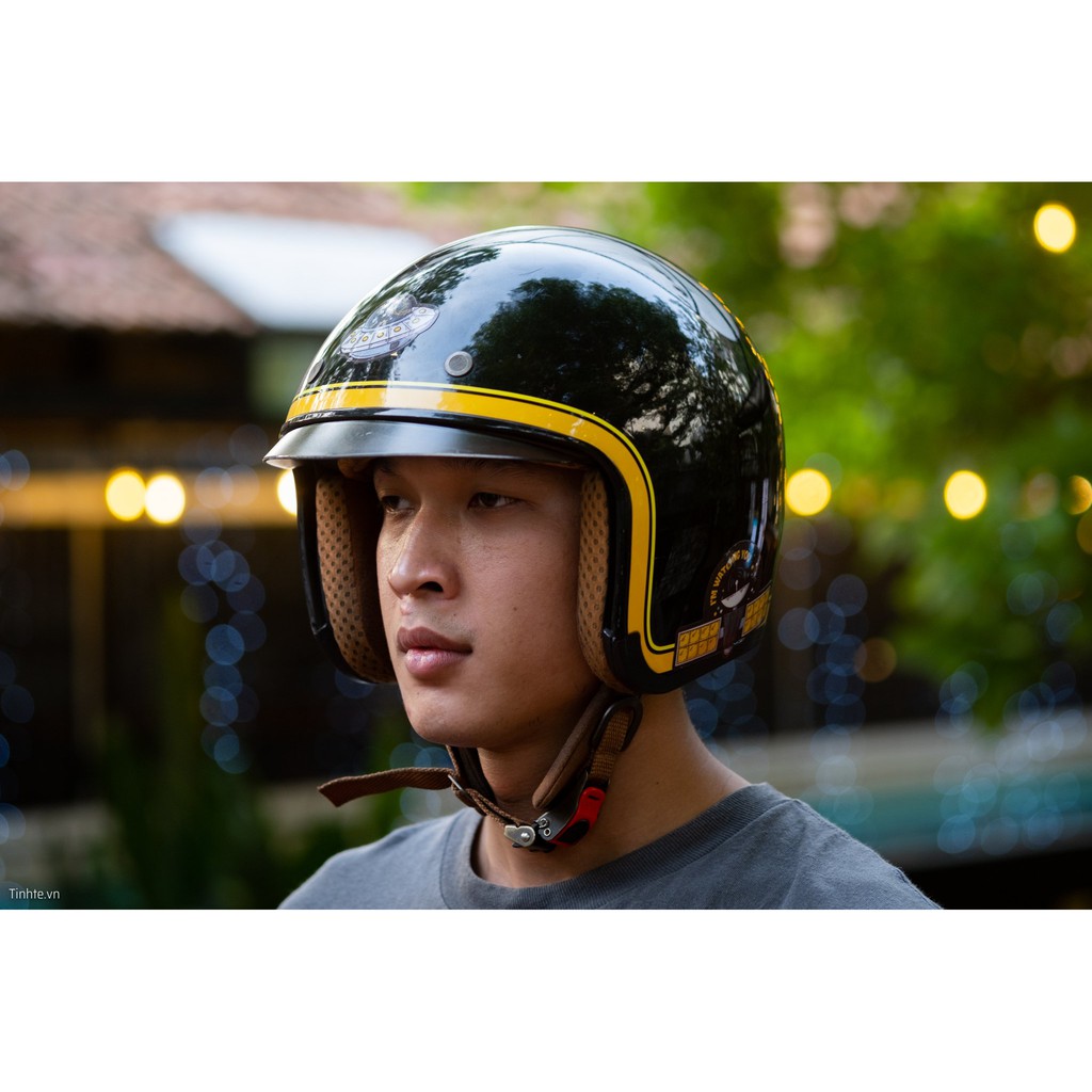 Nón bảo hiểm 3/4 kính âm Royal M139 V10 Đen
