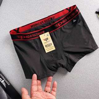 Quần lót boxer nam cotton thông thoáng bo dệt cao cấp, có big size Pigofashion QLPG03