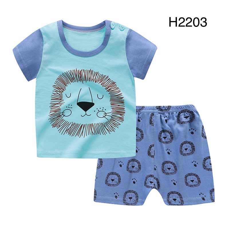 Bộ quần áo cho bé mùa hè 100% chất cotton