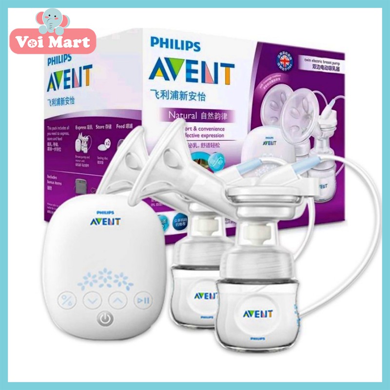 💖𝑪𝑯𝑰́𝑵𝑯 𝑯𝑨̃𝑵𝑮💖MÁY HÚT SỮA ĐIỆN ĐÔI PHILIPS AVENT HOA TUYẾT BẢO HÀNH 2 NĂM TRÊN TOÀN QUỐC