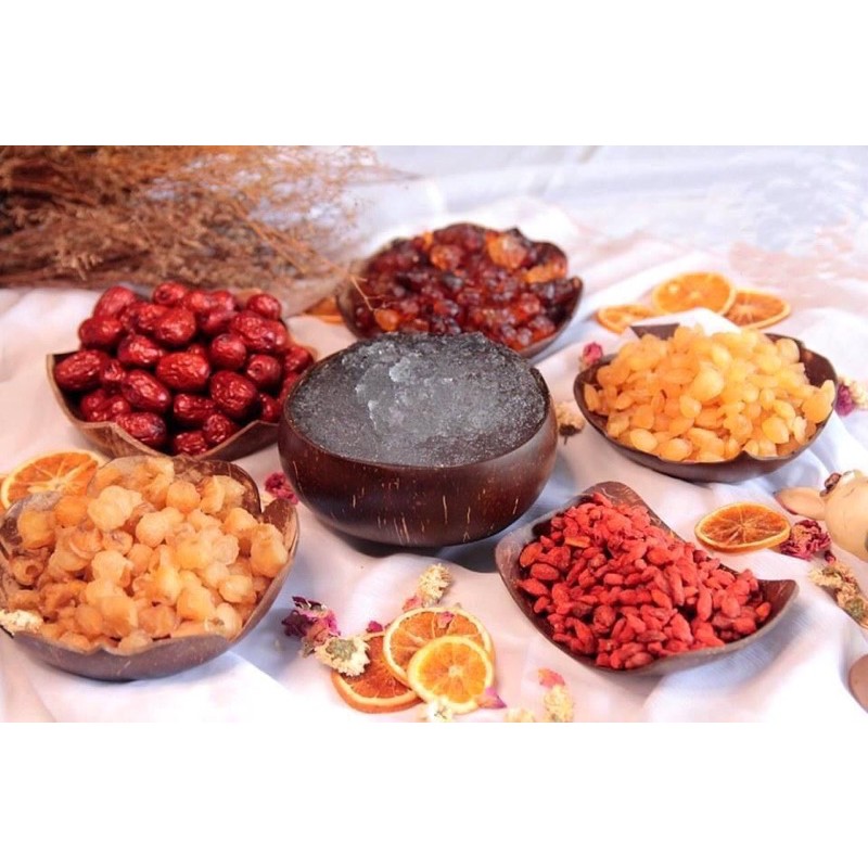 Set Chè Tuyết Yến Dưỡng Nhan Set 250gr nấu 12-15 chén, Set 520gr nấu 20-25 chén