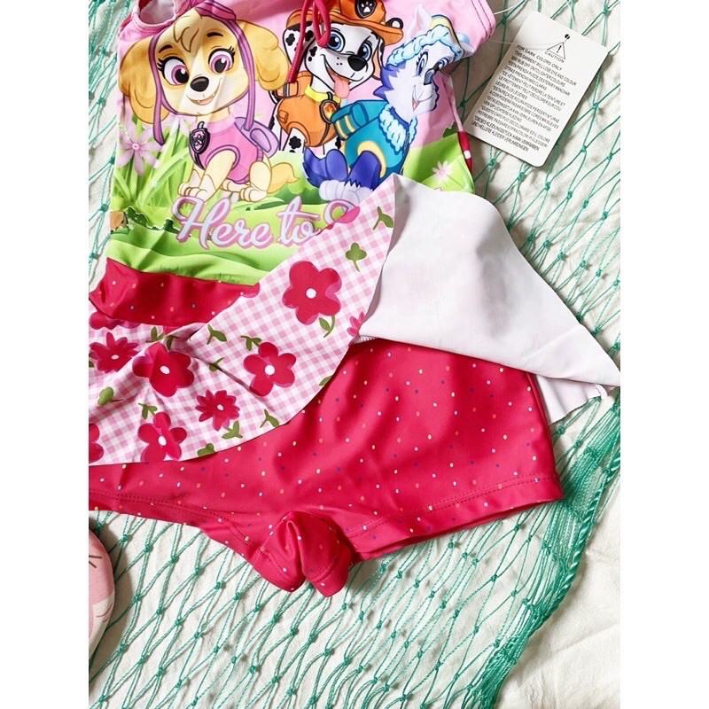 Bộ đồ bơi bikini liền bé gái in hình chó cứu hộ Paw patrol siêu xinh