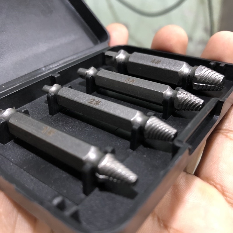 ✅Bộ 4 mũi tháo vít toét đầu thép gió HSS siêu cứng