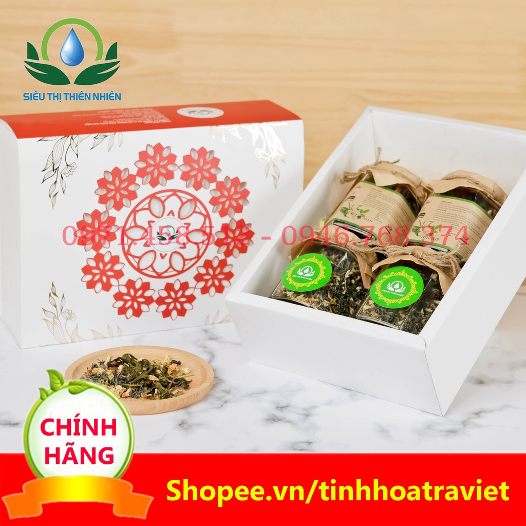 2 Chè Xanh Ướp Hoa Nhài-2 Trà Sâm Nhài Mộc Sắc