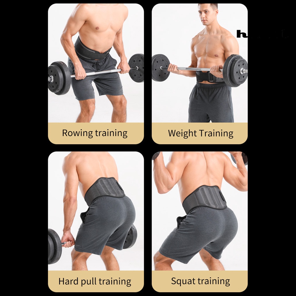 Ha!Đai Quấn Hỗ Trợ Lưng Và Eo Thoáng Khí Không Đường May Dành Cho Tập Gym / Thể Hình