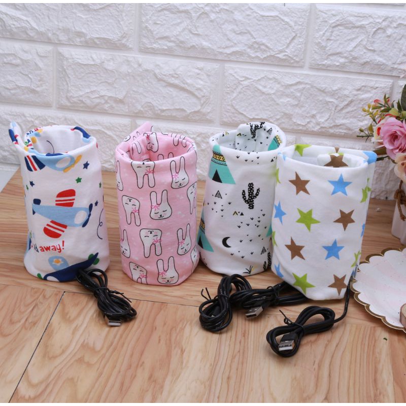 Túi hâm nóng bình sữa USB tiện dụng mang theo khi đi du lịch